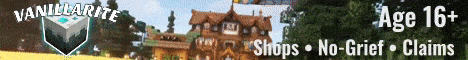 Vanillarite Minecraft server banner