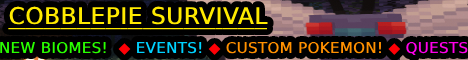 CobblePie Minecraft server banner