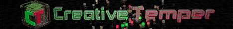 Creative Temper Minecraft server banner