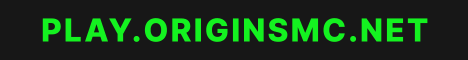 OrginsMC Minecraft server banner