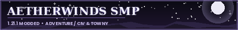 Aetherwinds SMP Minecraft server banner