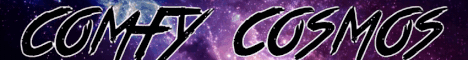 Comfy Cosmos Minecraft server banner