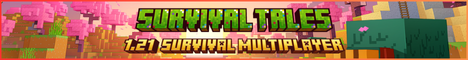 SurvivalTales SMP Minecraft server banner