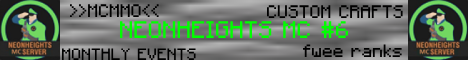 NeonHeights Minecraft Minecraft server banner