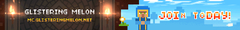 Glistering Melon Minecraft server banner