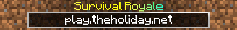 The Holiday Minecraft server banner