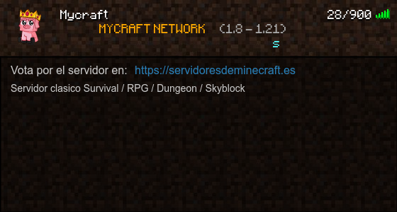 배너 Mycraft Servidor de Minecraft