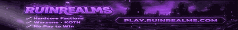 Ruin Realms Minecraft server banner