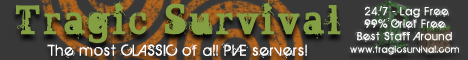 Tragic Survival Minecraft server banner