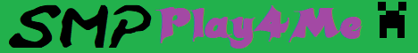 Play4Me Minecraft server banner