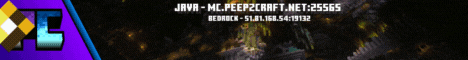 Peepzcraft Minecraft server banner
