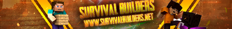 Survival Builders Minecraft server banner