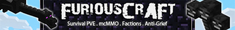 FuRiouSCraft Survival Minecraft server banner