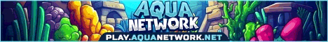 AquaNetwork Minecraft server banner