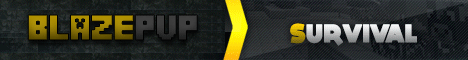 BlazePVP Minecraft server banner