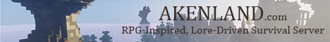 Akenland Minecraft server banner