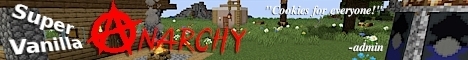 Super Vanilla Anarchy Minecraft server banner