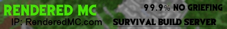 RenderedMC Minecraft server banner