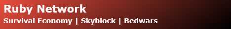 Ruby Network Minecraft server banner
