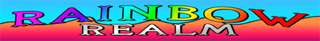 Rainbow Realm Minecraft server banner