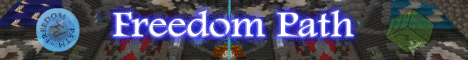 Freedom Path Minecraft server banner