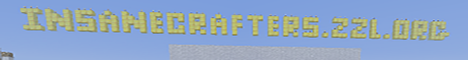 Insane Crafters Minecraft server banner