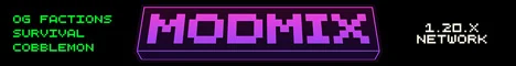 MODMIX Network Minecraft server banner