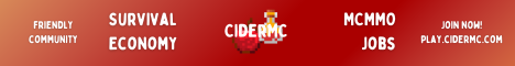 CiderMC Minecraft server banner