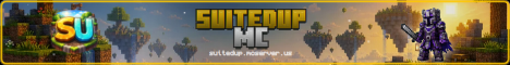SuitedUp MC Minecraft server banner