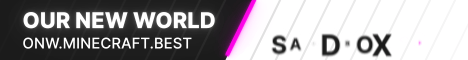 Our New World Minecraft server banner