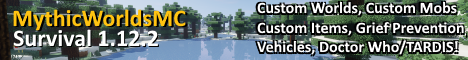 MythicWorldsMC Minecraft server banner