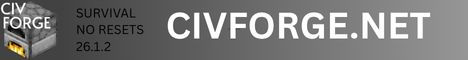 CivForge Minecraft server banner