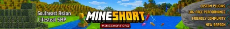 MineShort Minecraft server banner