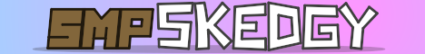 SMP Skedgy Minecraft server banner