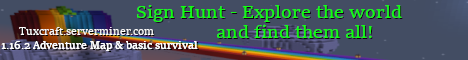 TuxCraft Minecraft server banner