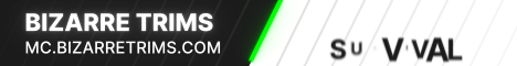 Bizarre Trims Minecraft server banner