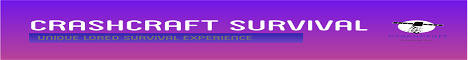 CrashCraft Survival Minecraft server banner