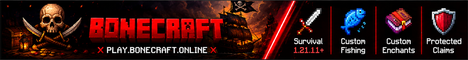 Bonecraft Minecraft server banner