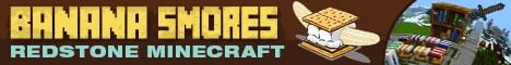 Banana Smores Minecraft server banner