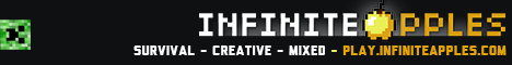 Infinite Apples Minecraft server banner