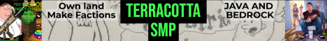 Terracotta SMP (ISHOWSPEED IS A GUEST) Minecraft server banner