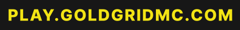 Gold Grid Minecraft-Server-Banner