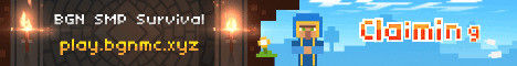 BGN SMP Survival Minecraft server banner