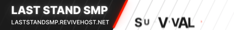 LAST STAND SMP Minecraft server banner