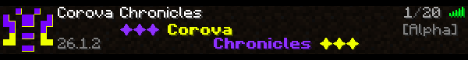 Corova Chronicles Minecraft server banner