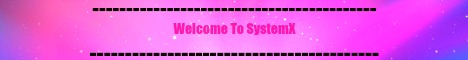 SystemX Minecraft server banner