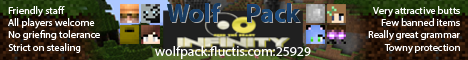 WolfPackCraft Minecraft server banner