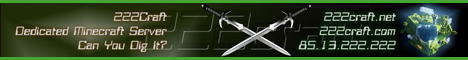 222craft.net Minecraft server banner