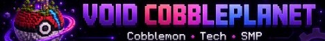 Void CobblePlanet Minecraft server banner