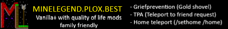 Minelegend Minecraft server banner